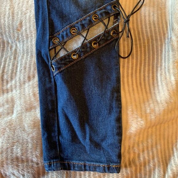 FASHION NOVA Sacred Hearts Club Skinny Jeans - Picture 8 of 10